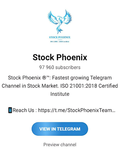 Stock Phoenix: investment channels on telegram
